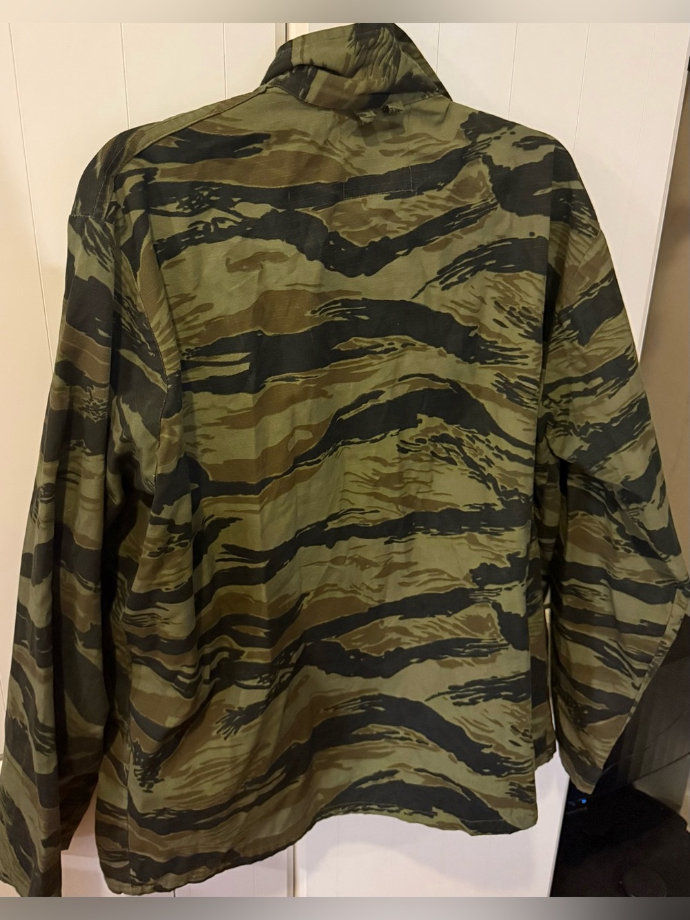 Vintage 60s Chief Tiger Stripe Green Camo Hunting Field Jacket Mens L/XL Rare - Picture 3 of 4